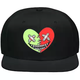 GLOW HEART BAWS: Black Snapback Hat - Buy Now!