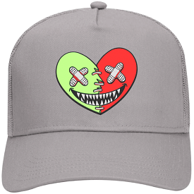 GLOW HEART BAWS: Light Gray Trucker Hat - Best Deal!