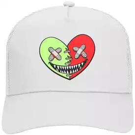 GLOW HEART BAWS White Trucker Hat - Shop now