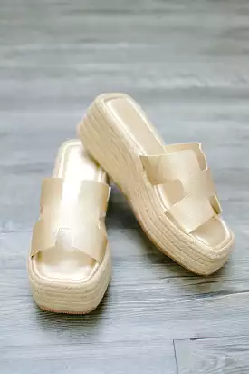 Gold Platform Sandals