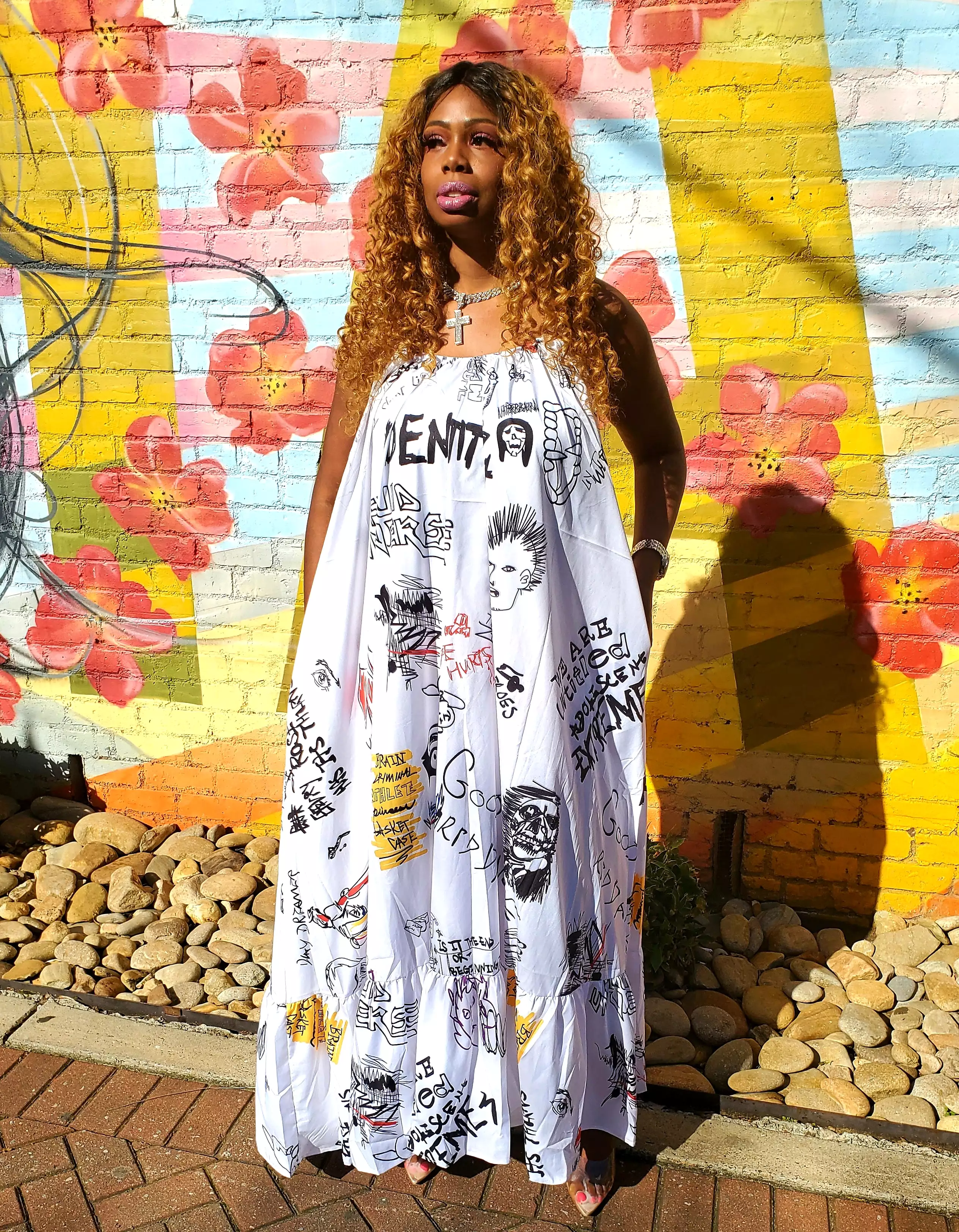 Graffiti-inspired Dress