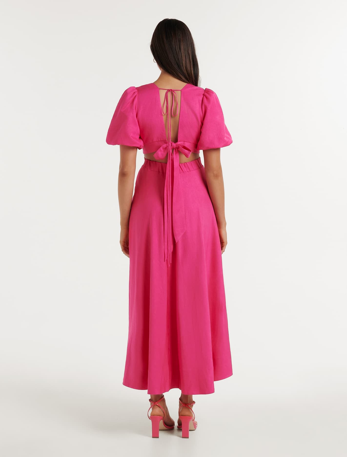 Hadley Midi Dress with Tie Back