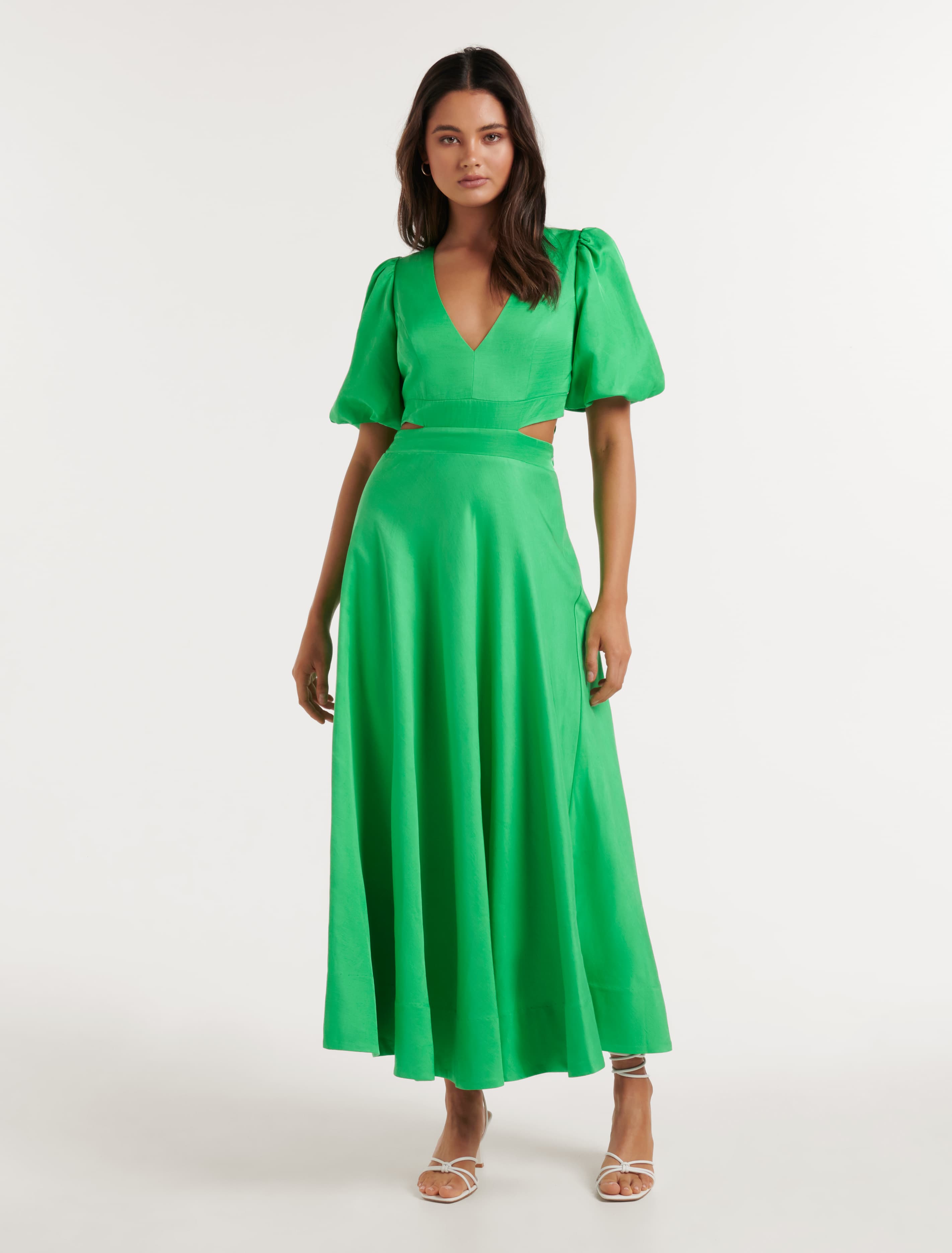 Hadley Tie Back Midi Dress - Affordable and Stylish Women's Dress