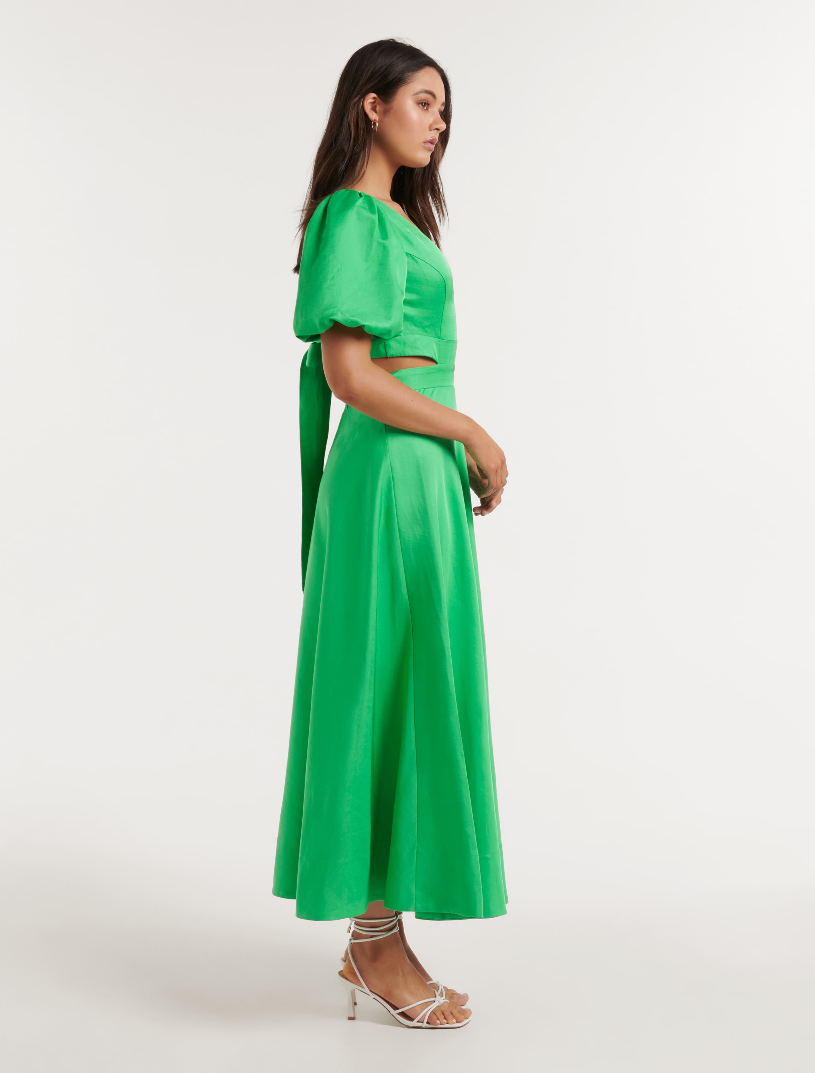 Hadley Tie Back Midi Dress - Affordable and Stylish Women's Dress