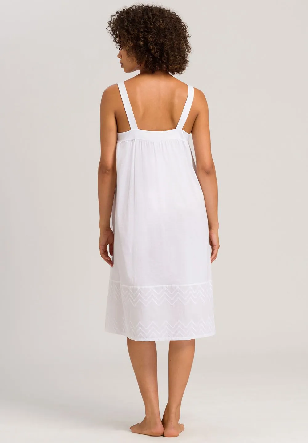 Hanro Vivia Spaghetti Dress White