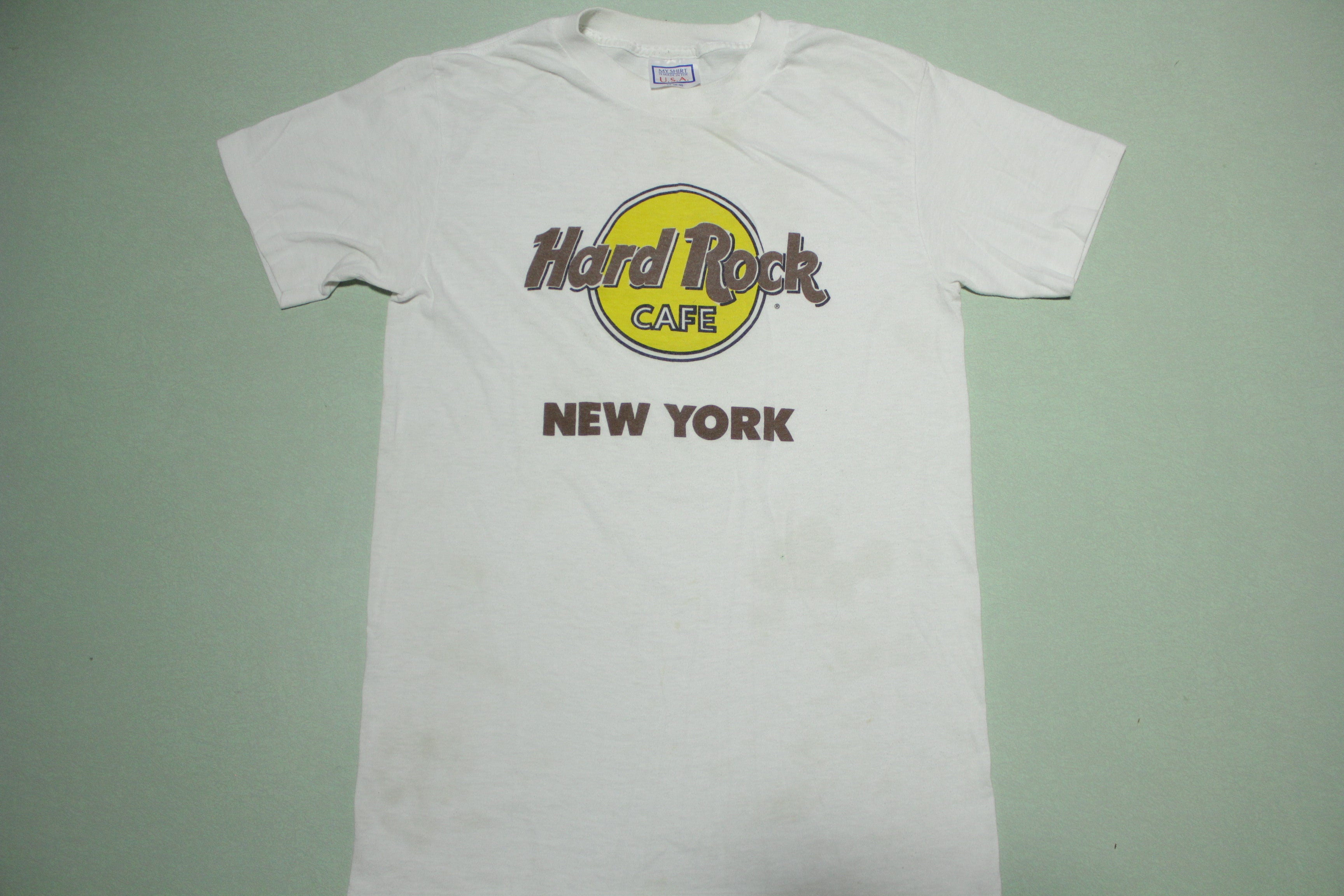 Hard Rock Cafe New York Vintage 90's T-Shirt - Made in USA - Single Stitch