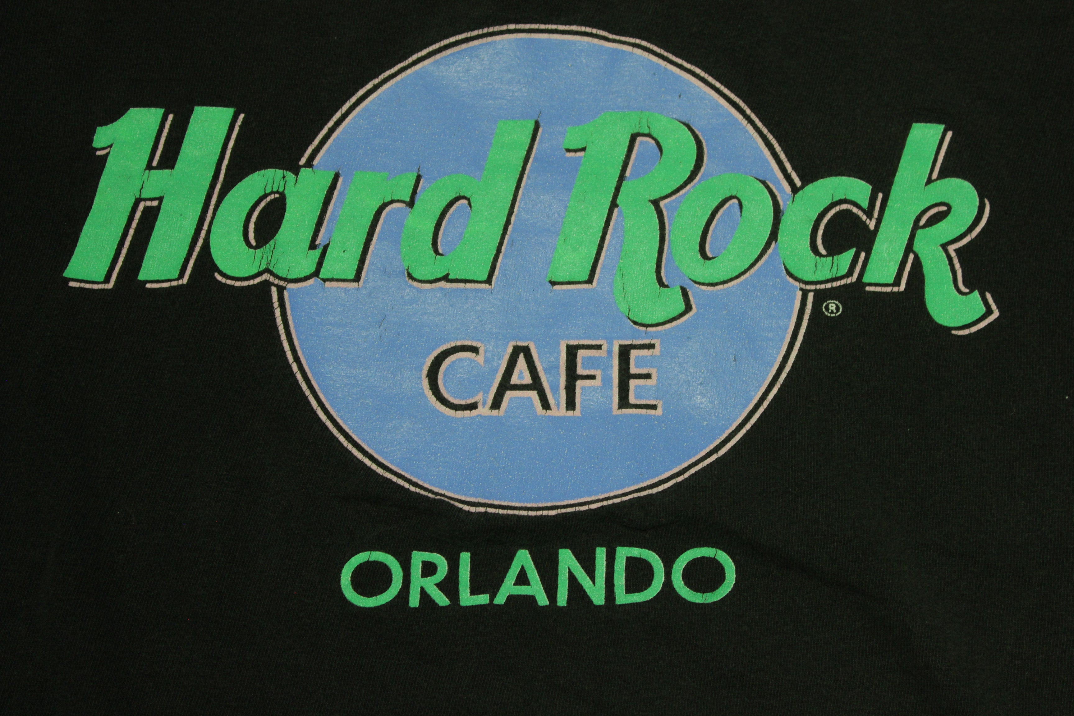 Hard Rock Orlando 90's Vintage T-Shirt - Diner Style - Made in USA