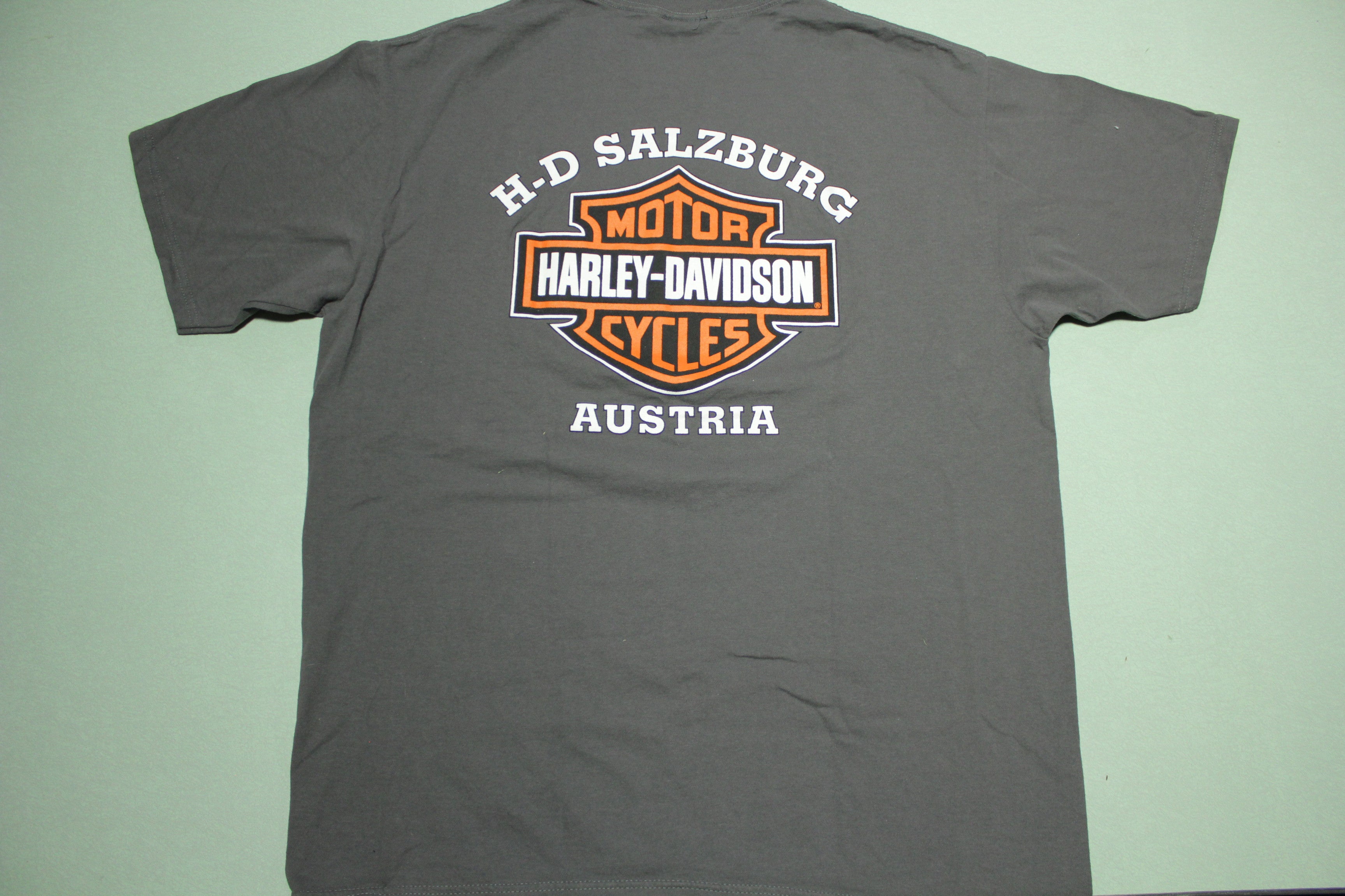 Harley Davidson Vintage T-Shirt 1998 Salzburg Austria Single Stitch USA