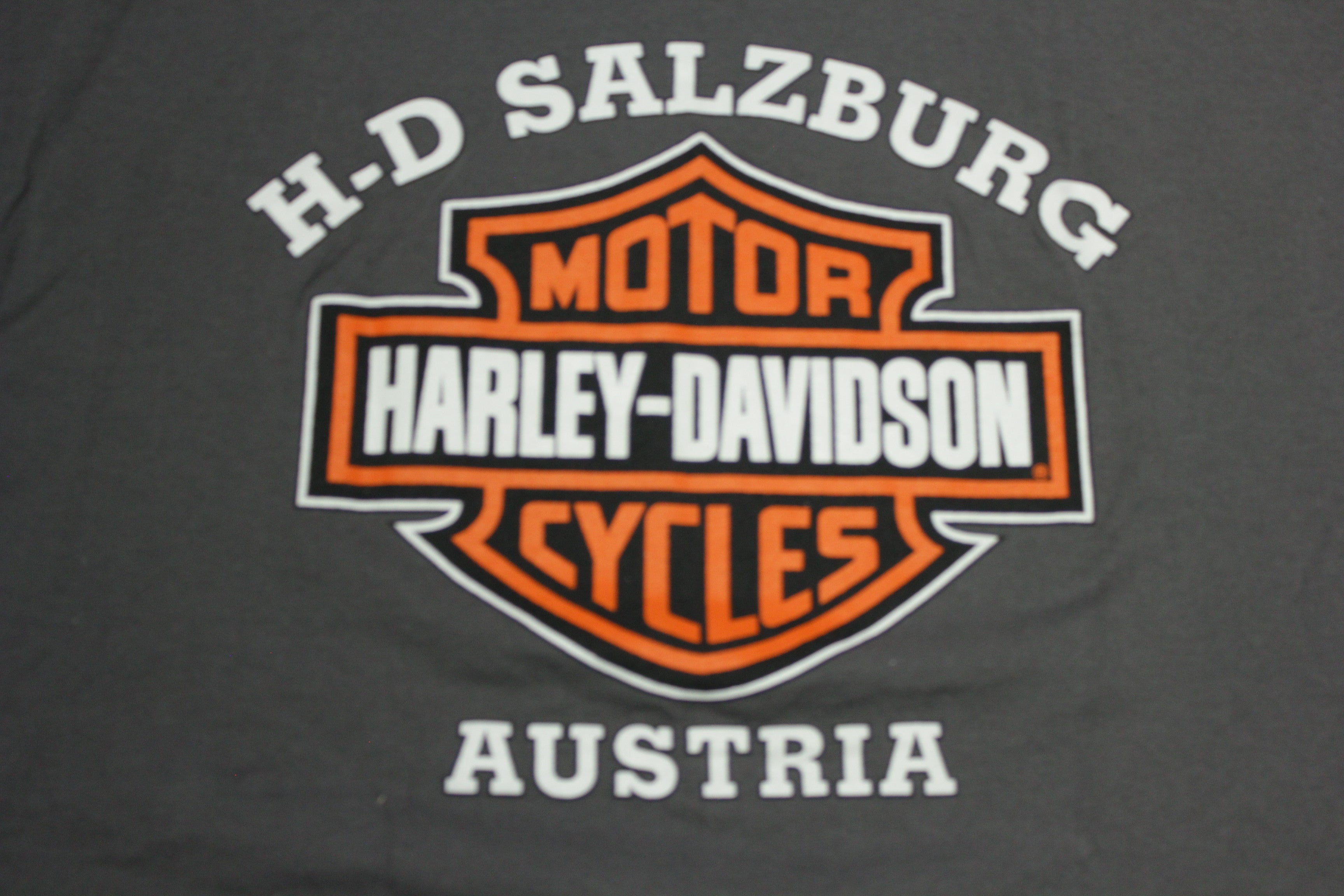 Harley Davidson Vintage T-Shirt 1998 Salzburg Austria Single Stitch USA