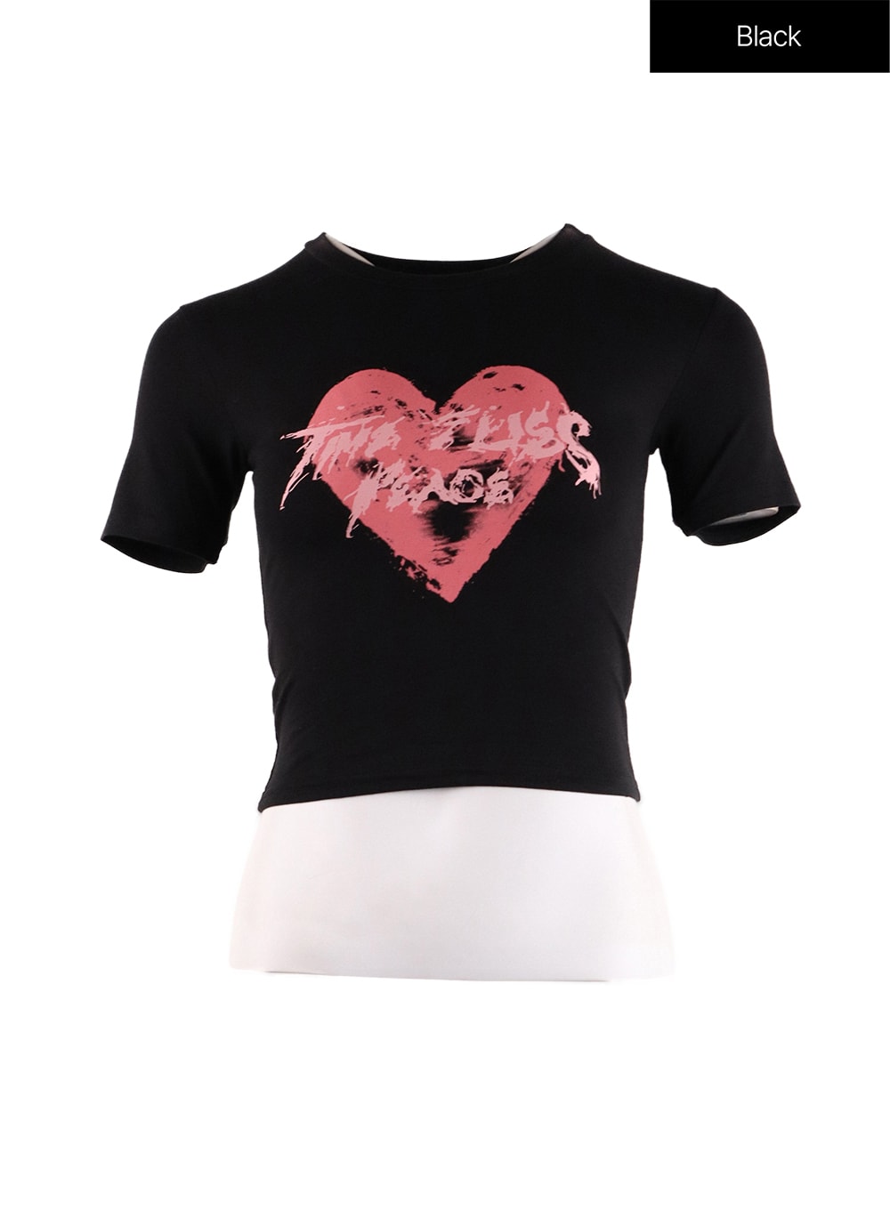 Heart T-Shirt with Graphic Design - IF408