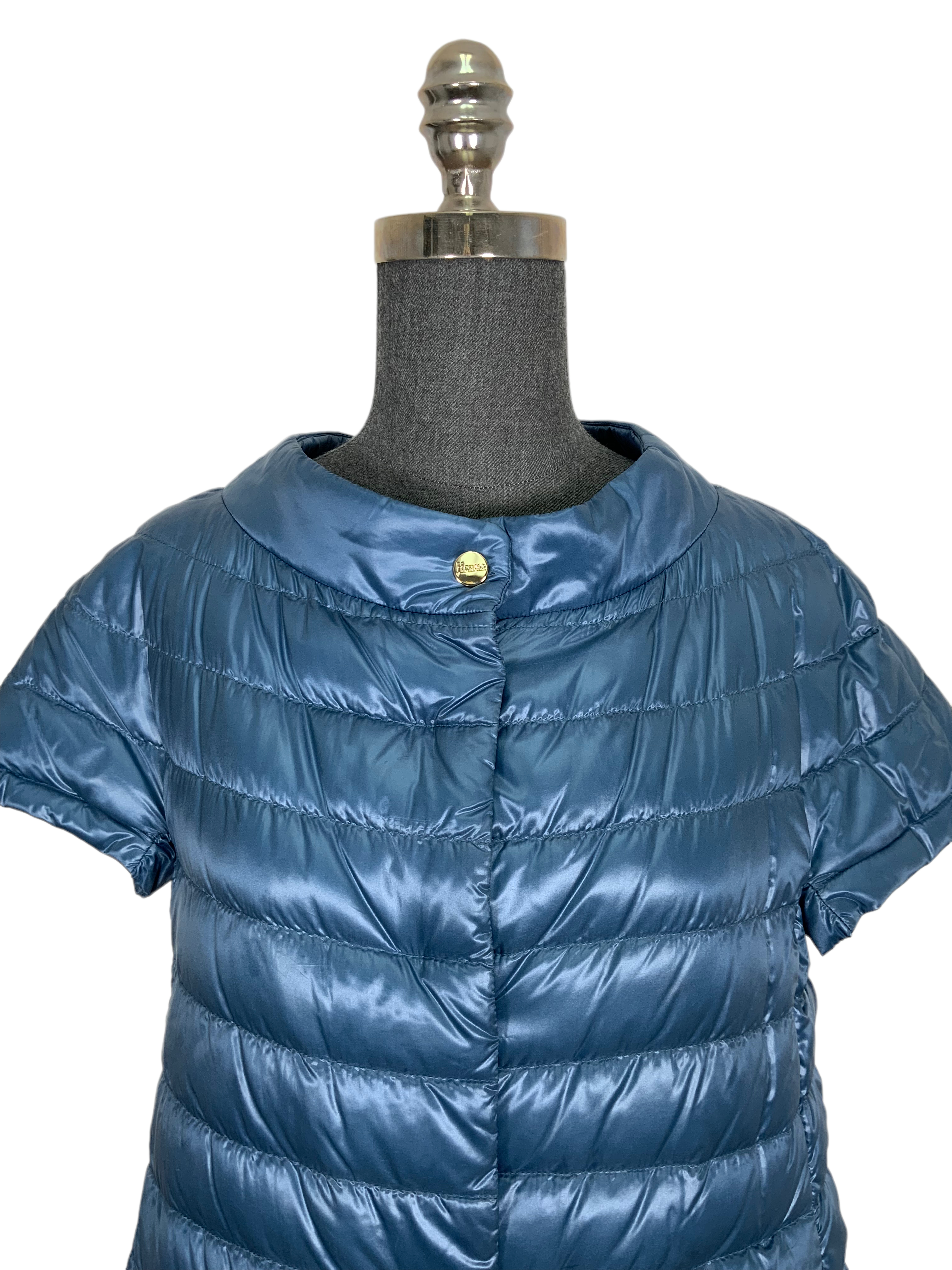 Herno Cap Sleeve Quilted Down Puffer Jacket M