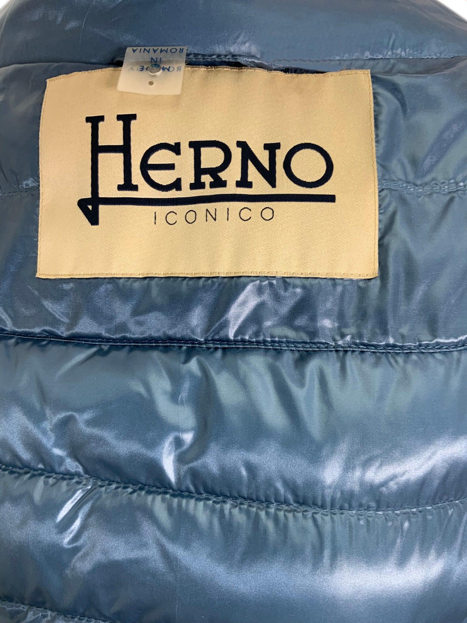 Herno Cap Sleeve Quilted Down Puffer Jacket M