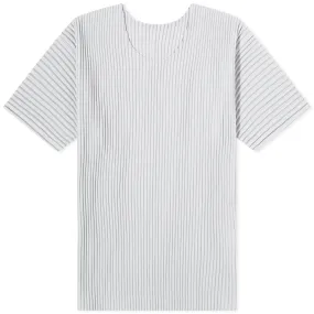 Homme Plissé Issey Miyake Pleated T Shirt Grey