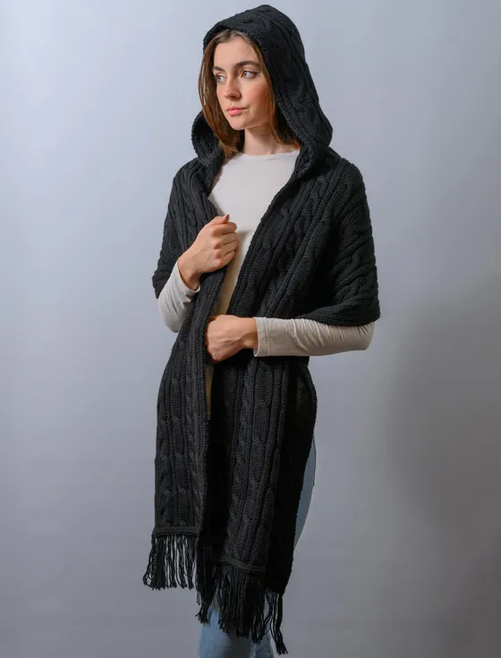 Hooded Scarf Shawl - Warm and Stylish Winter Wear