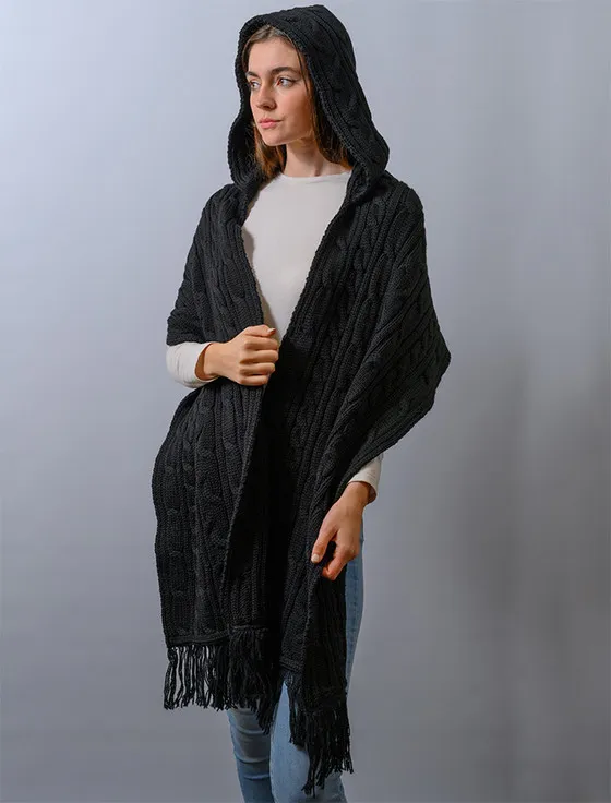 Hooded Scarf Shawl - Warm and Stylish Winter Wear