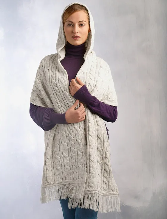 Hooded Scarf Shawl - Warm and Stylish Winter Wear