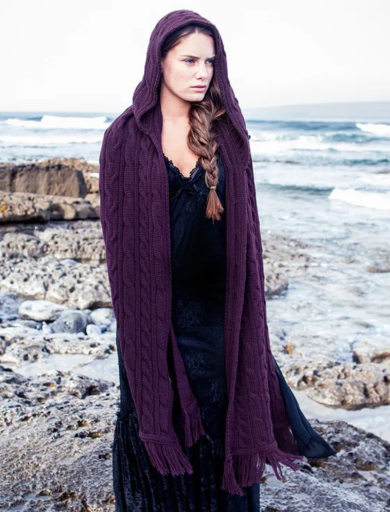 Hooded Scarf Shawl - Warm and Stylish Winter Wear