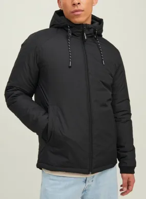 Black Jack and Jones Casual Hooded Lock Jacket