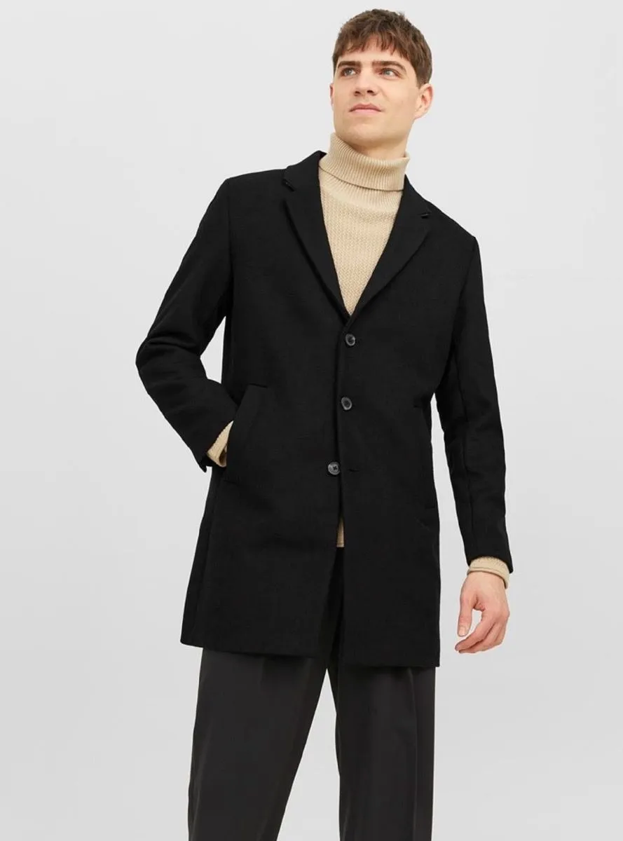 Jack Jones Morrison Wool Coat Black