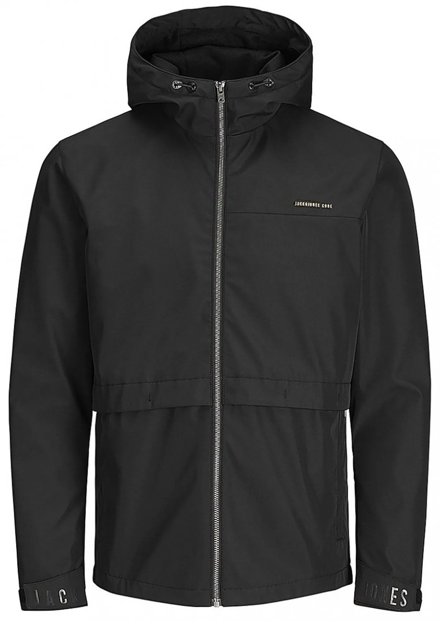 Jack Jones Core Enzo Sporty Hooded Jacket Black