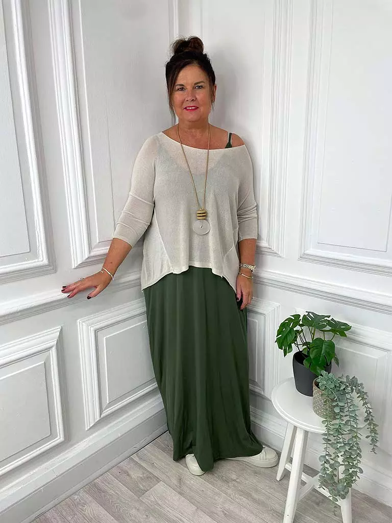 Jersey Maxi Dress Green