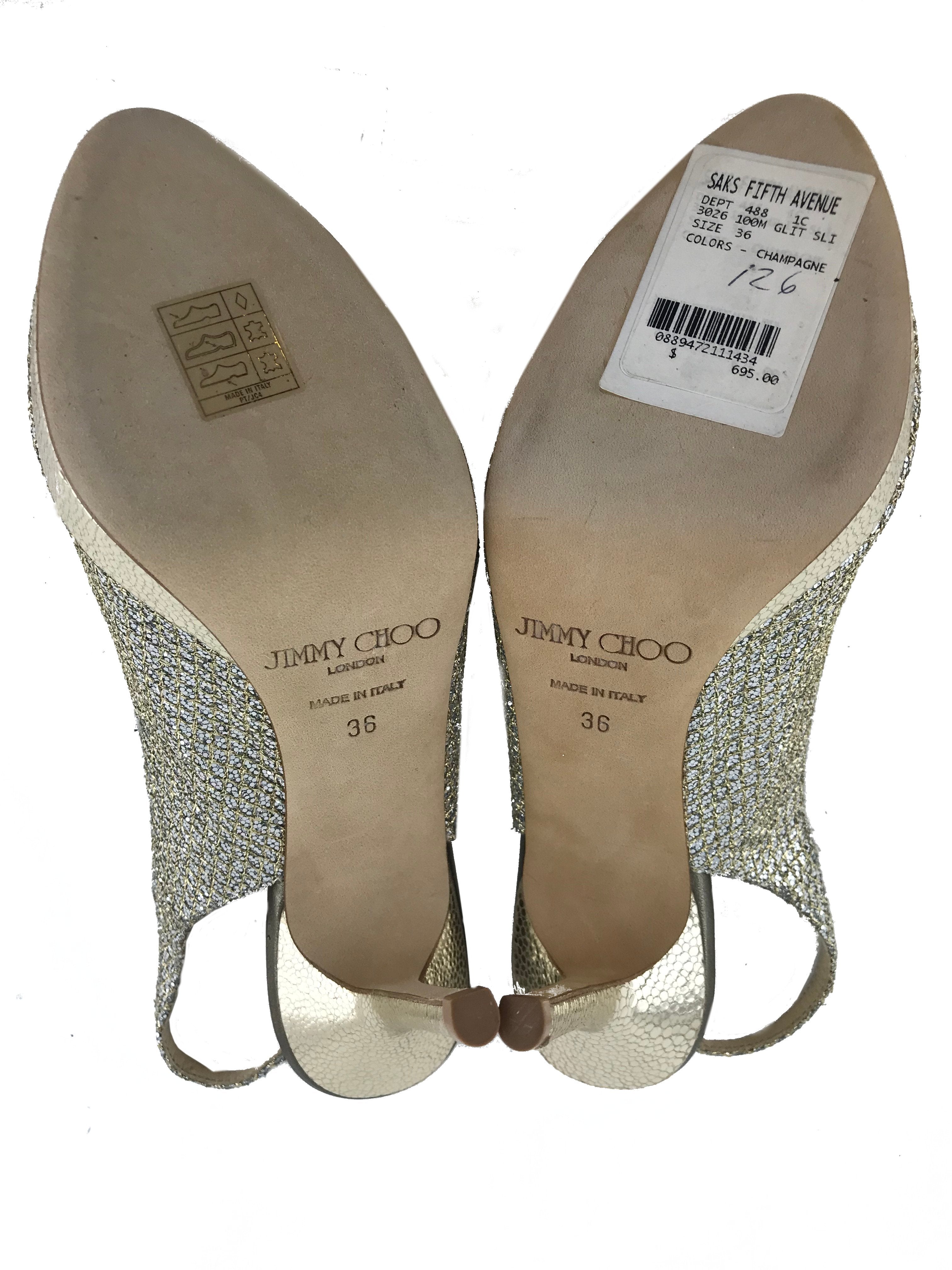 Jimmy Choo Nova Glitter Platform Slingback Sandal Size 6 - Google SEO result: Jimmy Choo Nova Glitter Platform Slingback Sandal,