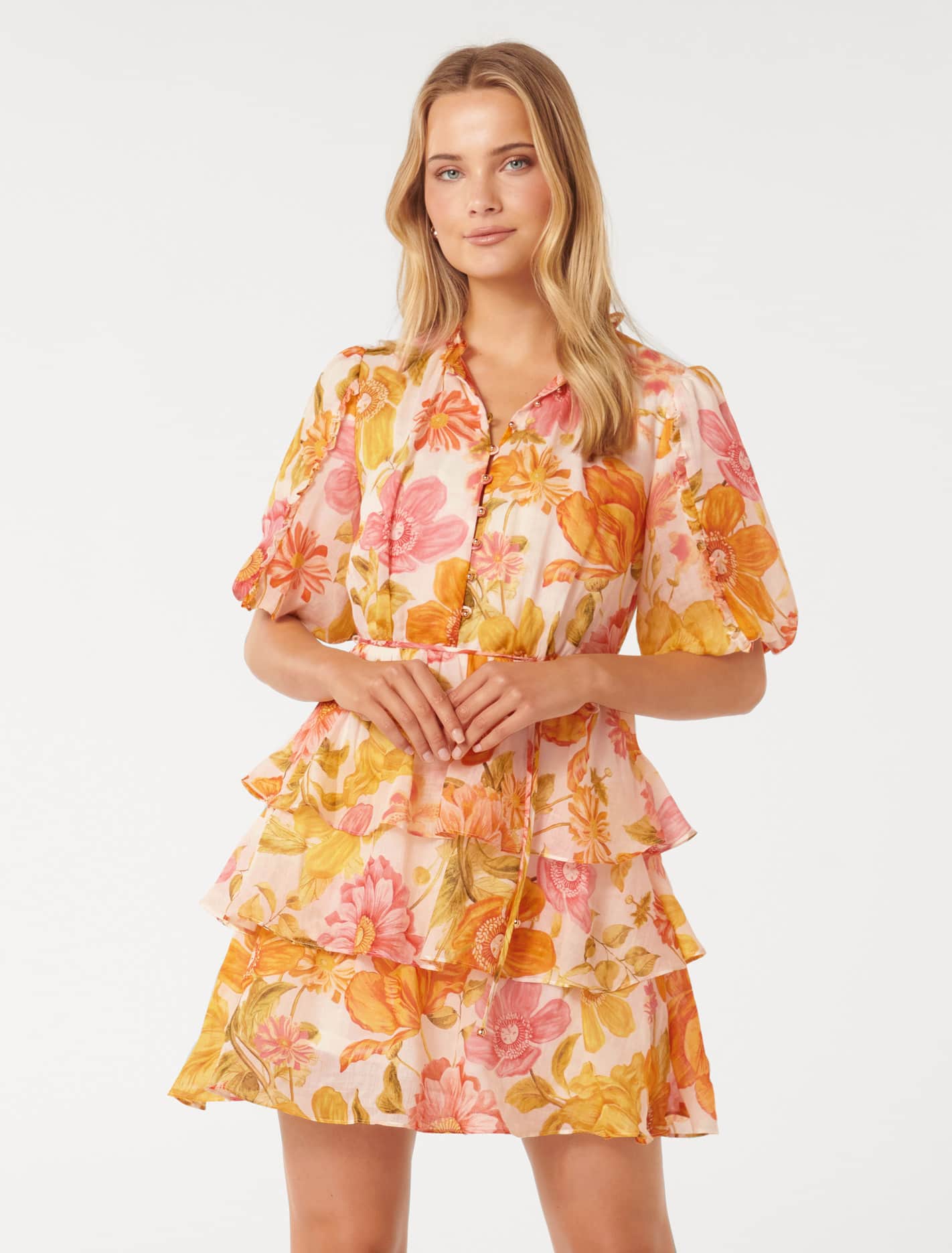 Julietta Frill Mini Dress - Shop now for trendy frilled mini dress options at competitive prices!