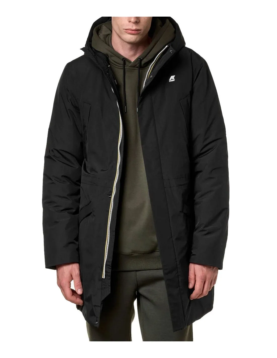 K-way men's jacket K3127UW in black marmot ripstop