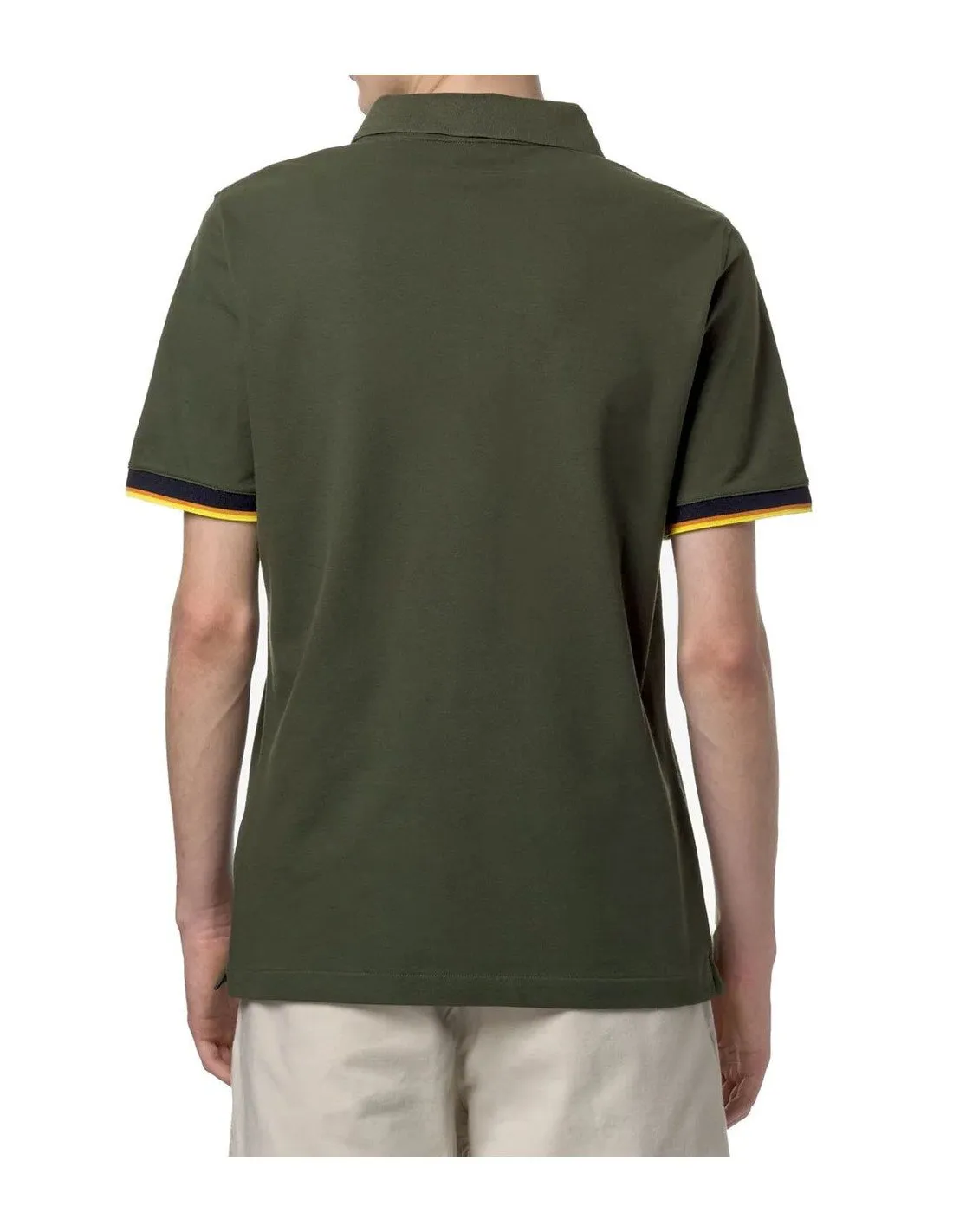 K-way men's polo shirt, K7121IW, green cypress.