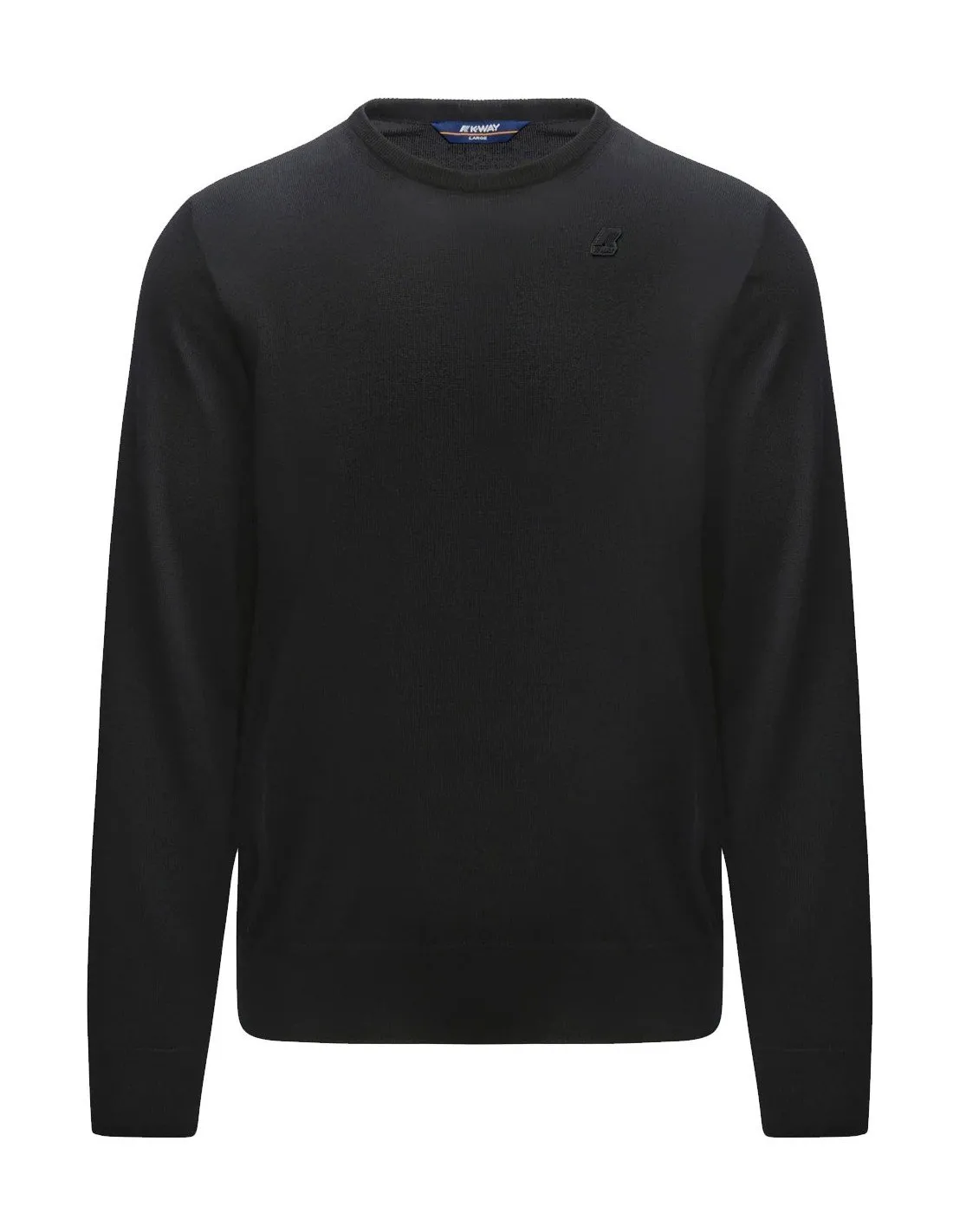 K-way men's pullover K6113BW Sebastien black merino