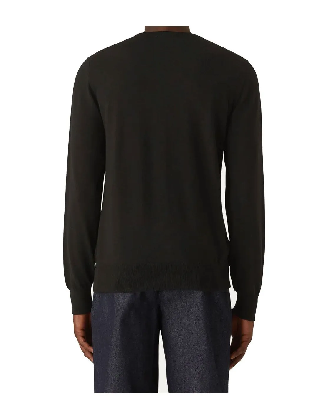 K-way men's pullover K6113BW Sebastien black merino