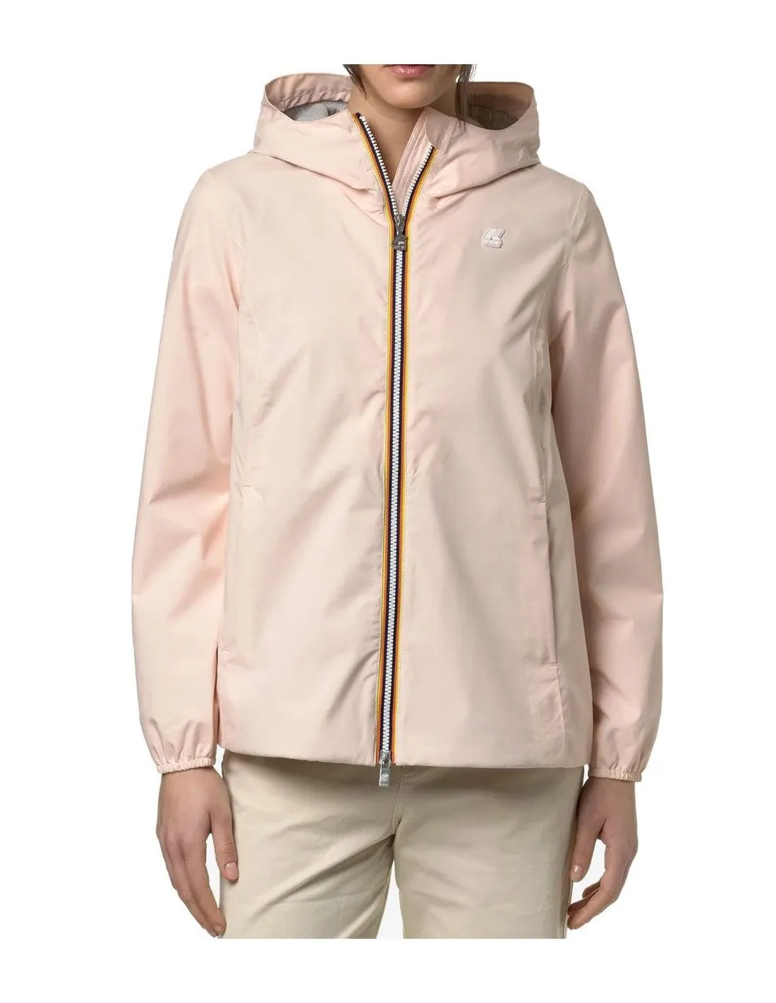 K-way women's jacket K21228W Marguerite stretch pink gardenia.