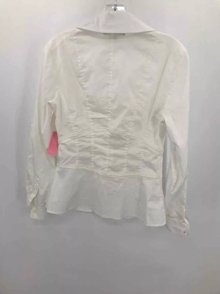 Lafayette 148 Pre-Owned Ivory Button Down Size 6