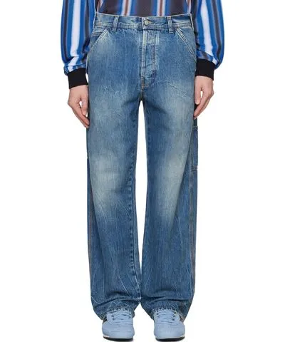 Blue Straight Jeans by le PÈRE