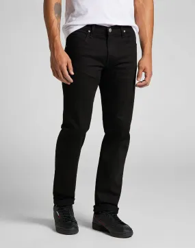 Lee Daren Zip Regular Straight Denim Jeans Clean Black for Men