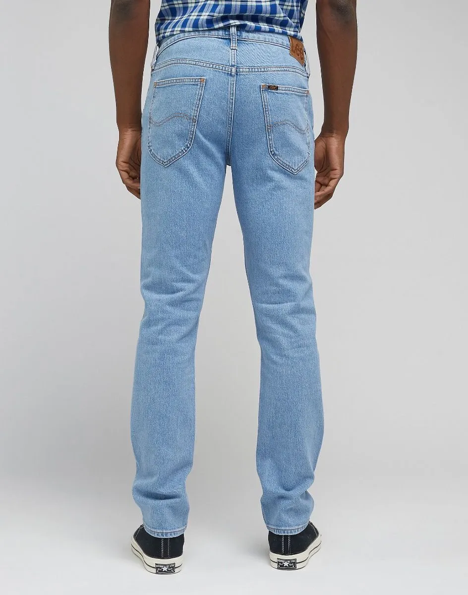 Ocean Mid Lee Daren Regular Straight Zip Denim Jeans