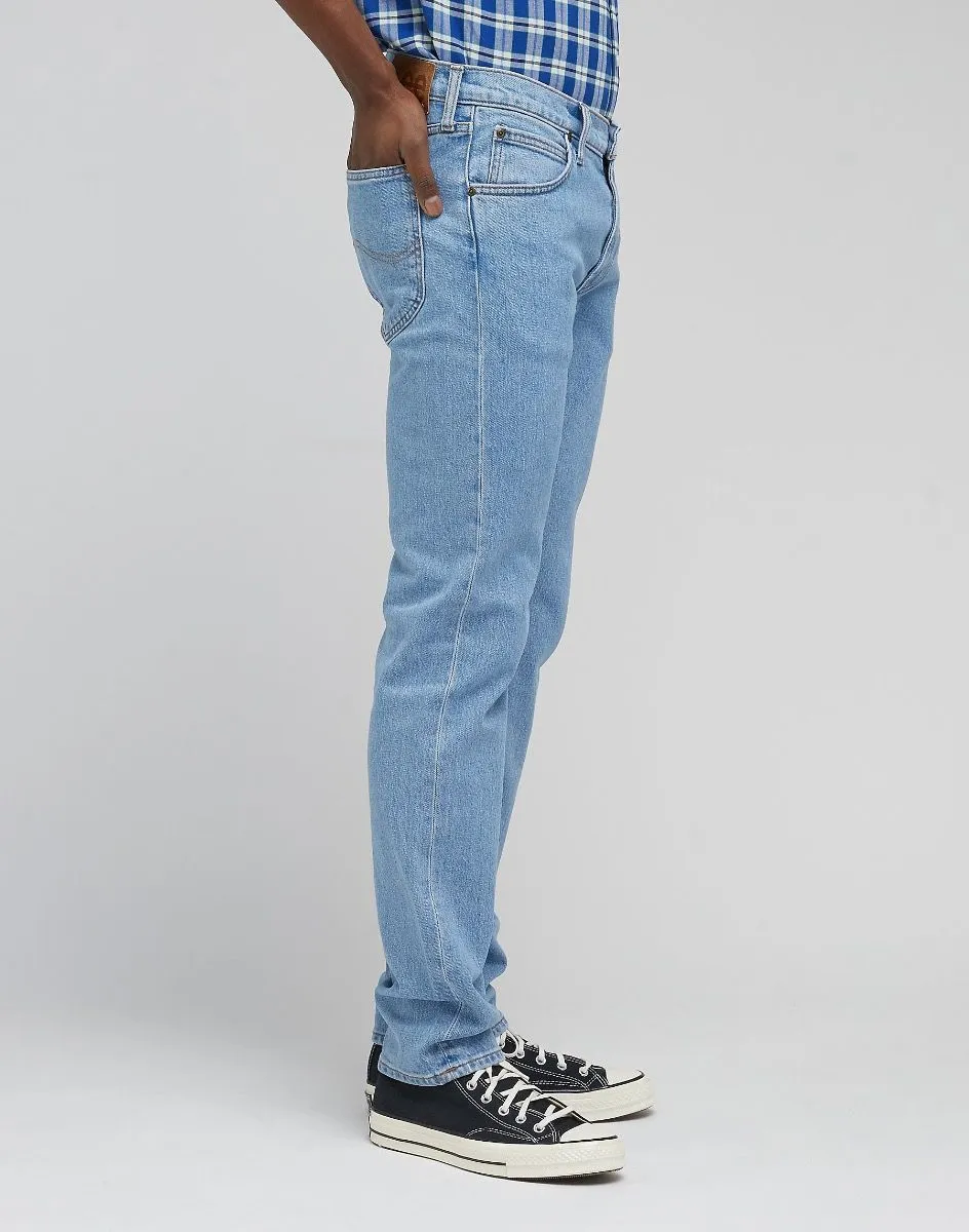 Ocean Mid Lee Daren Regular Straight Zip Denim Jeans