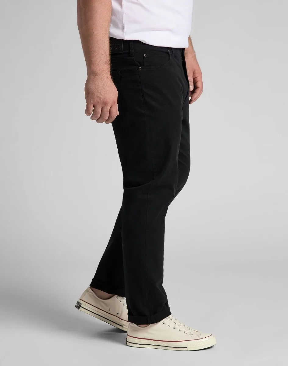 Black Lee Extreme Motion Straight Twill Stretch Chino Jeans