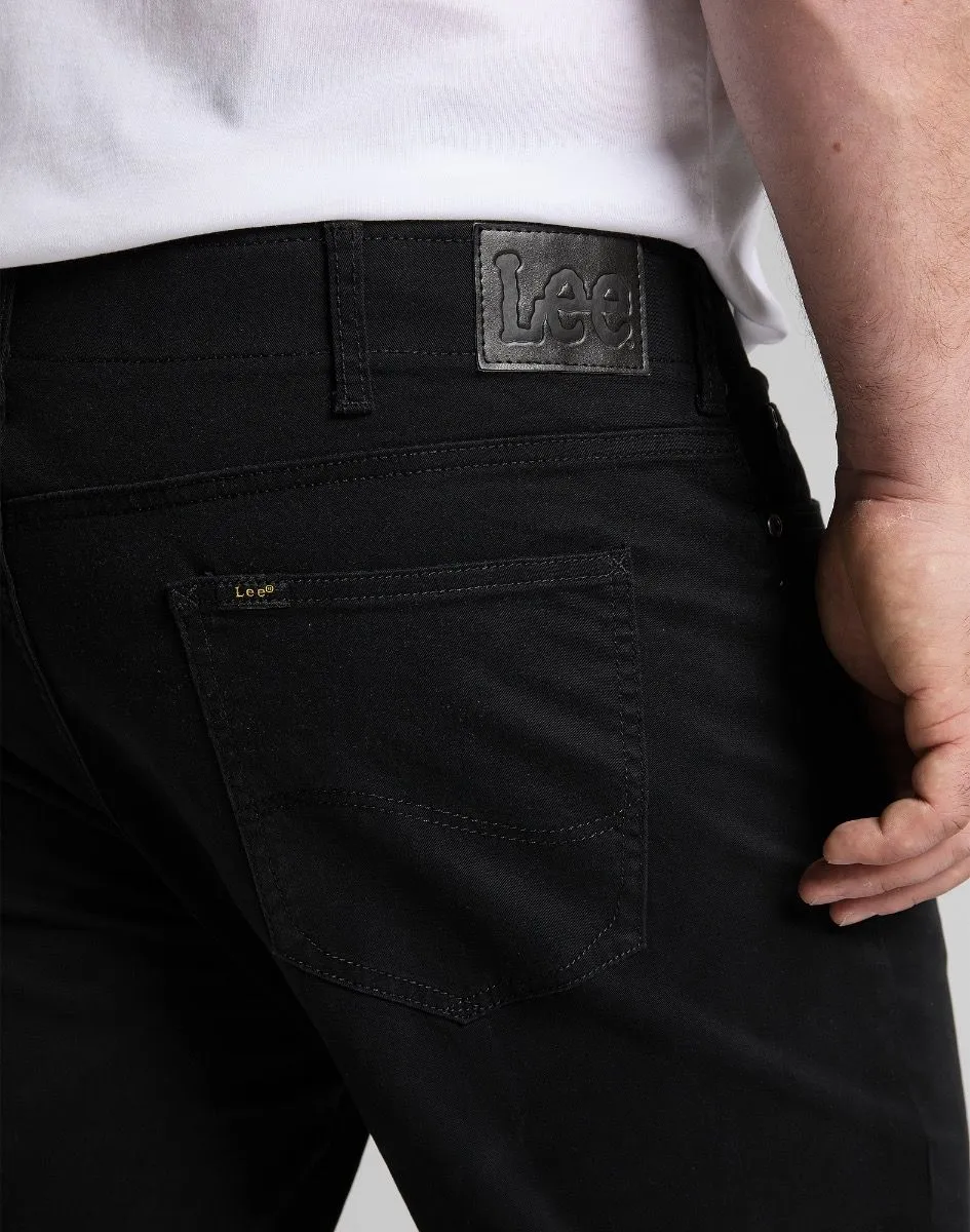 Black Lee Extreme Motion Straight Twill Stretch Chino Jeans