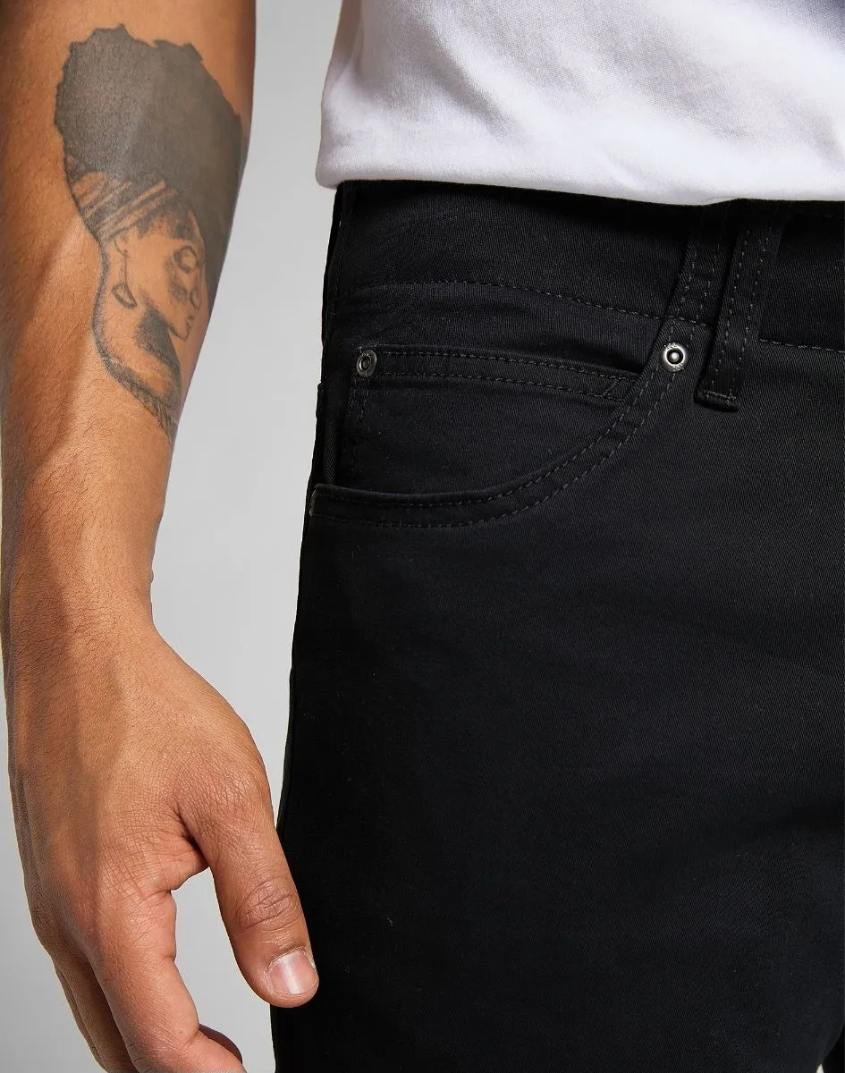 Black Lee Extreme Motion Straight Twill Stretch Chino Jeans