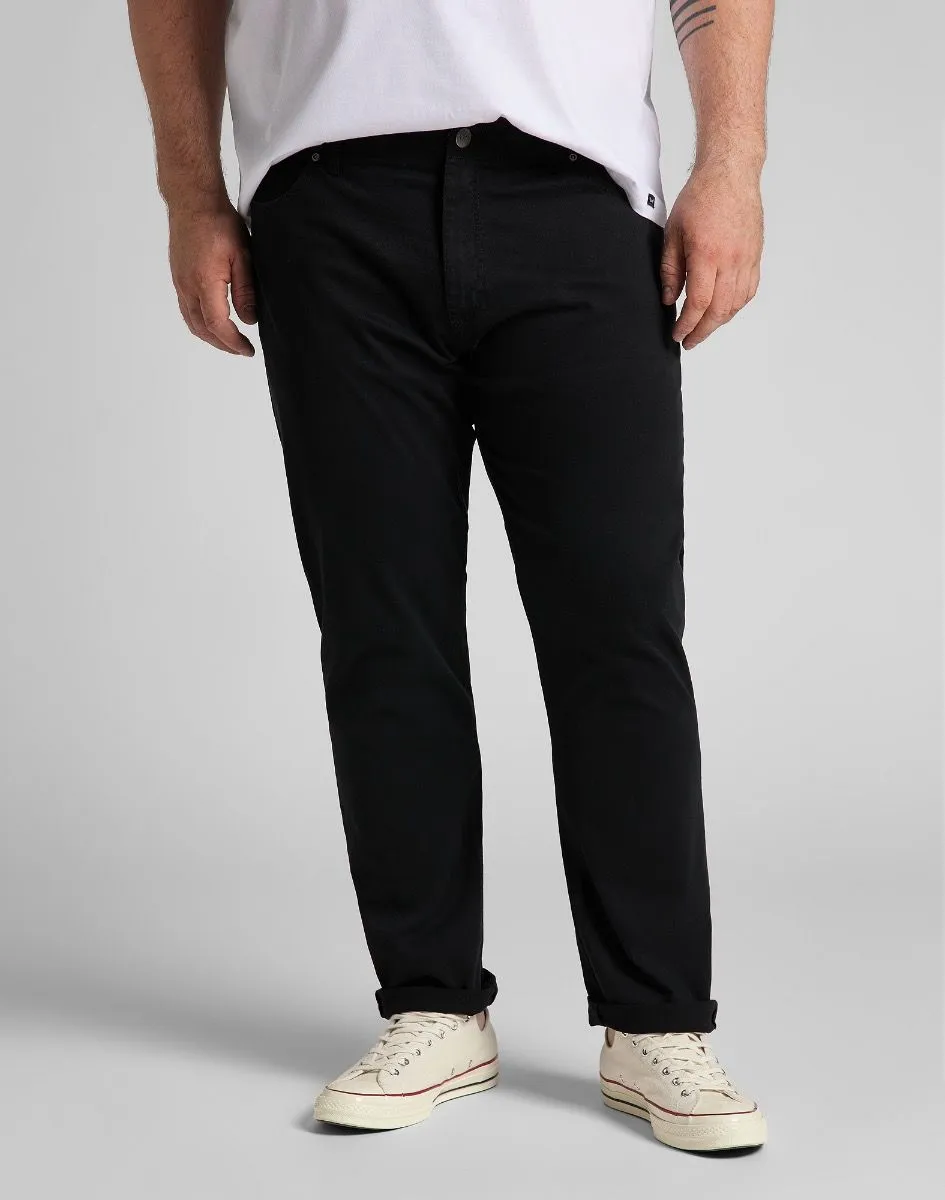 Black Lee Extreme Motion Straight Twill Stretch Chino Jeans