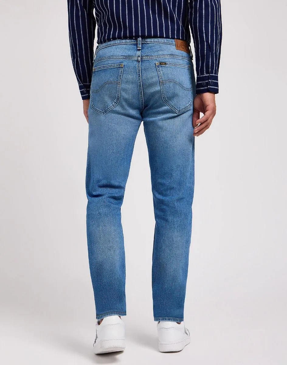 Lee Regular Slim Denim Stretch Jeans Worn In Travis