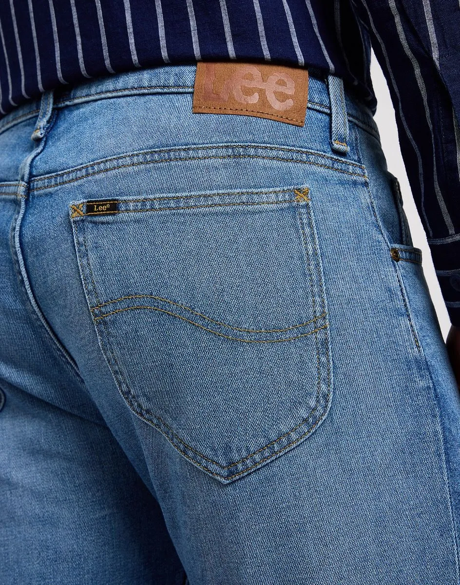 Lee Regular Slim Denim Stretch Jeans Worn In Travis