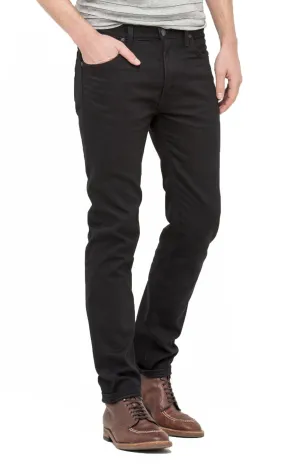 Black Rinse Denim Jeans - Lee Rider Regular Slim Fit