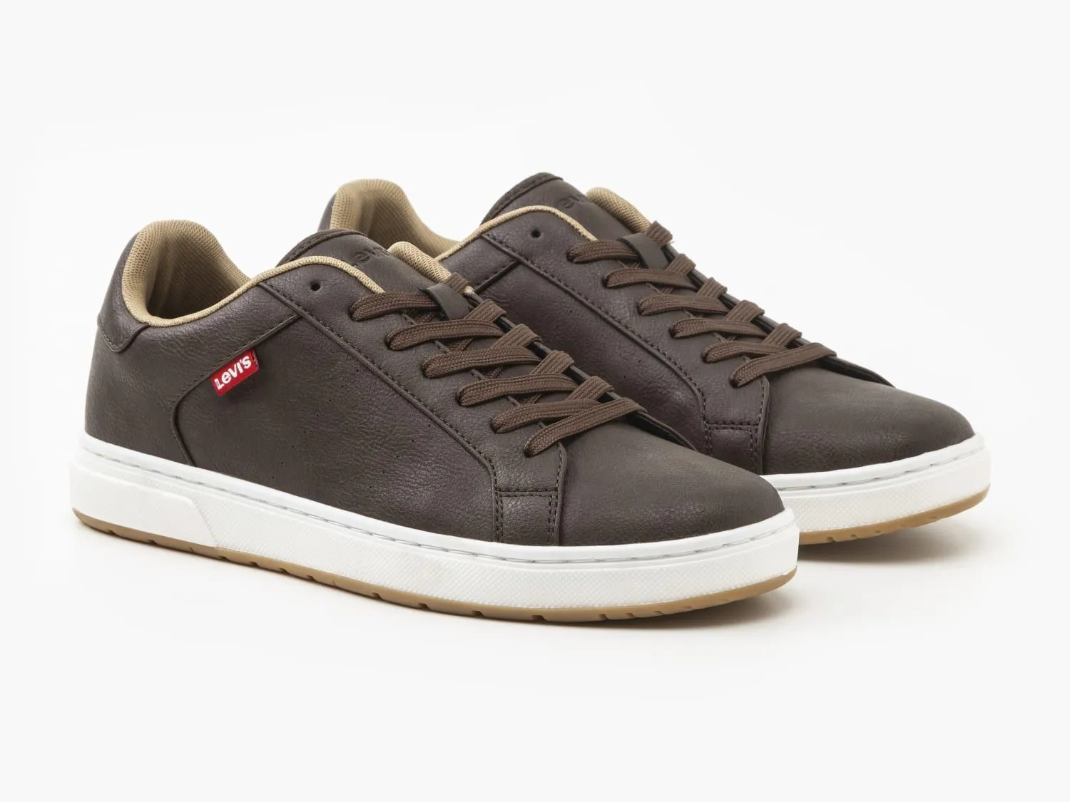 Levi's® Piper Lace Sneaker Trainers Dark Brown