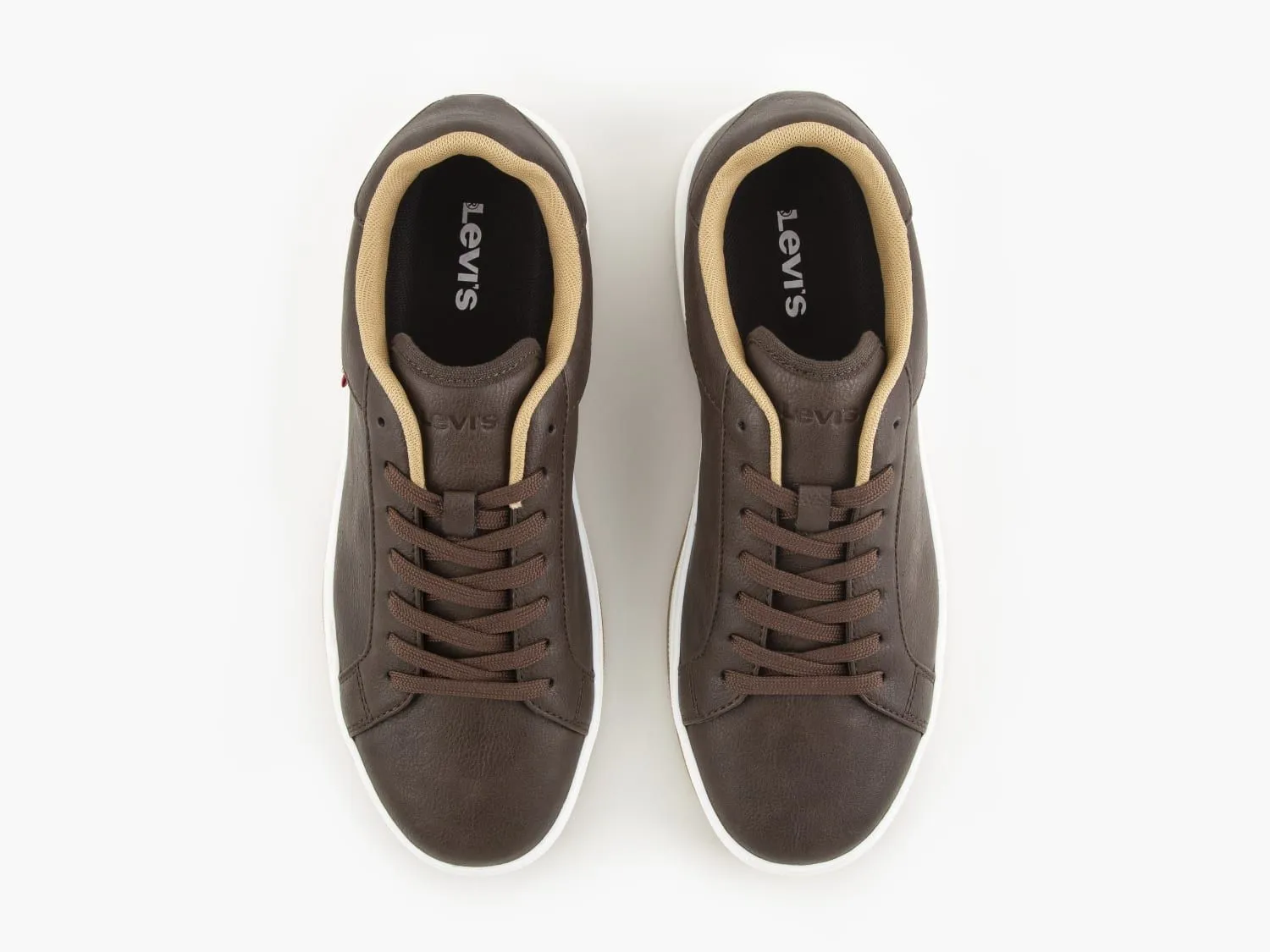 Levi's® Piper Lace Sneaker Trainers Dark Brown