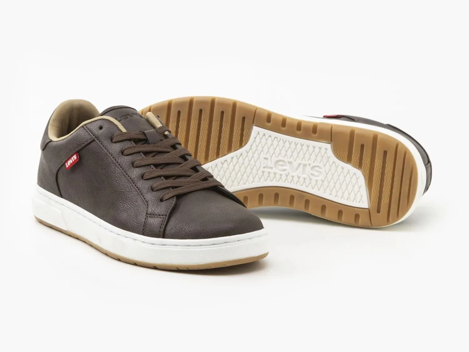 Levi's® Piper Lace Sneaker Trainers Dark Brown