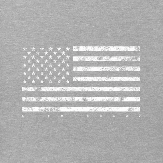 Life is Good Mens Crusher Tee Classic Flag USA