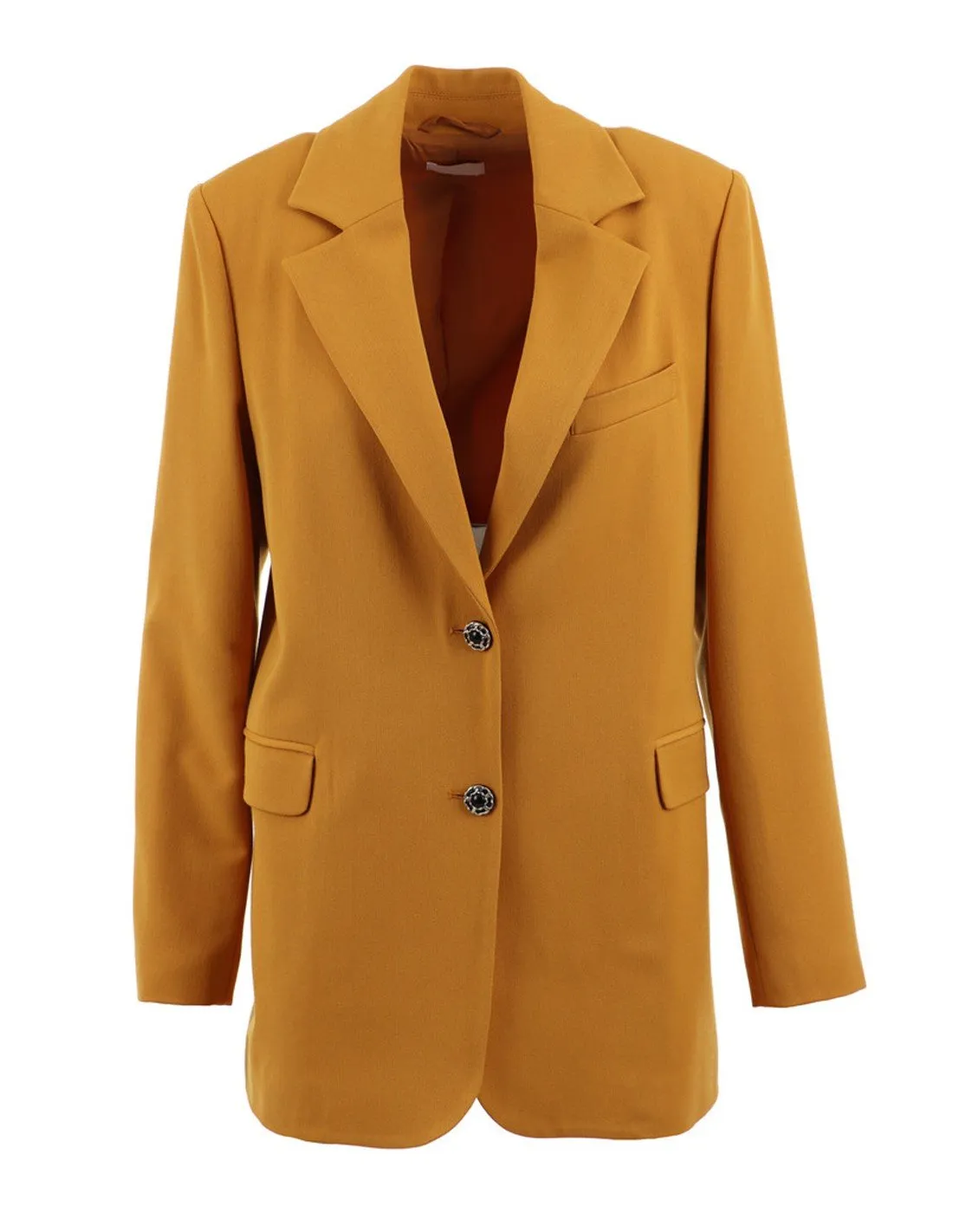 Liu Jo women's blazer in mustard yellow for autumn/winter 2022