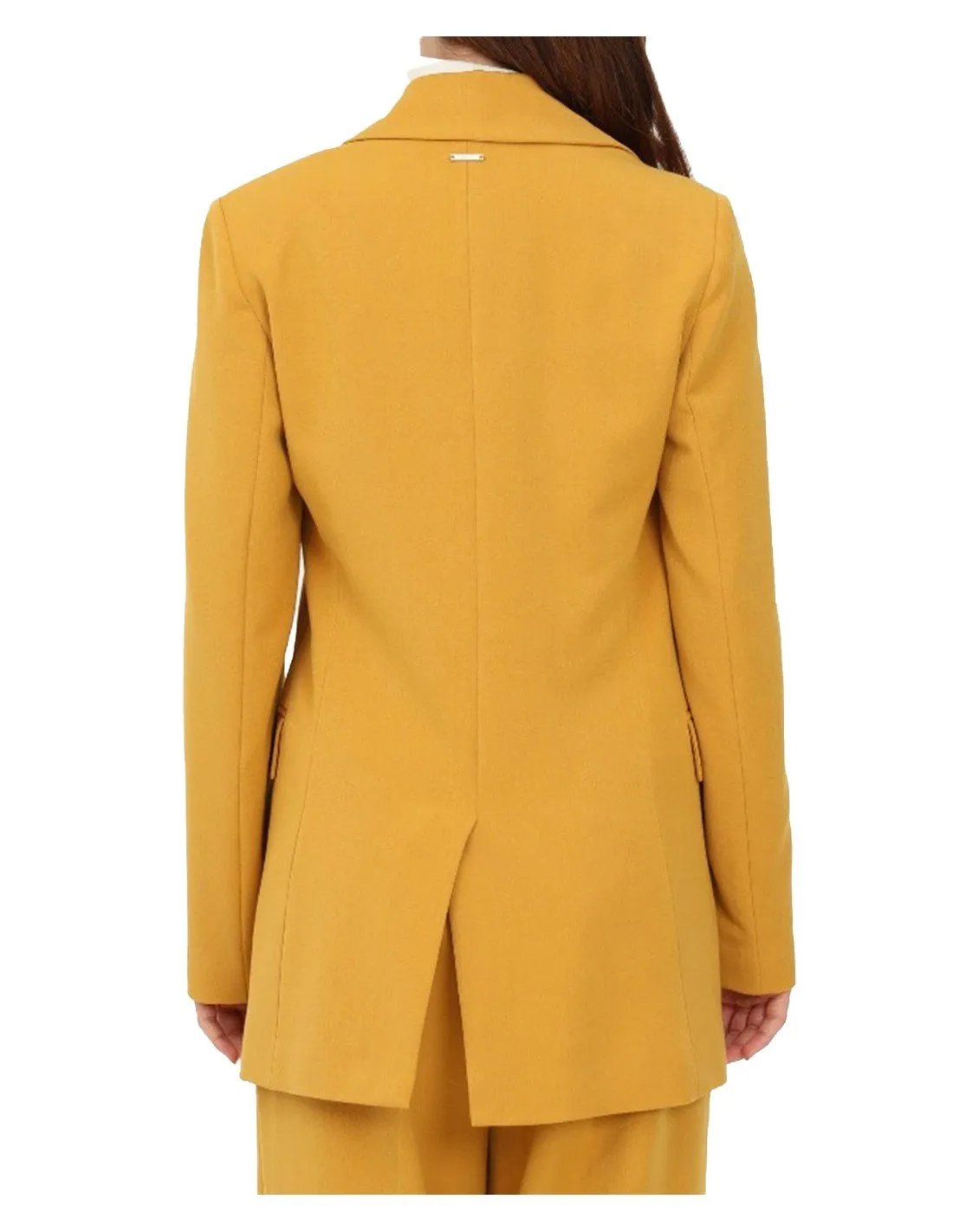 Liu Jo women's blazer in mustard yellow for autumn/winter 2022